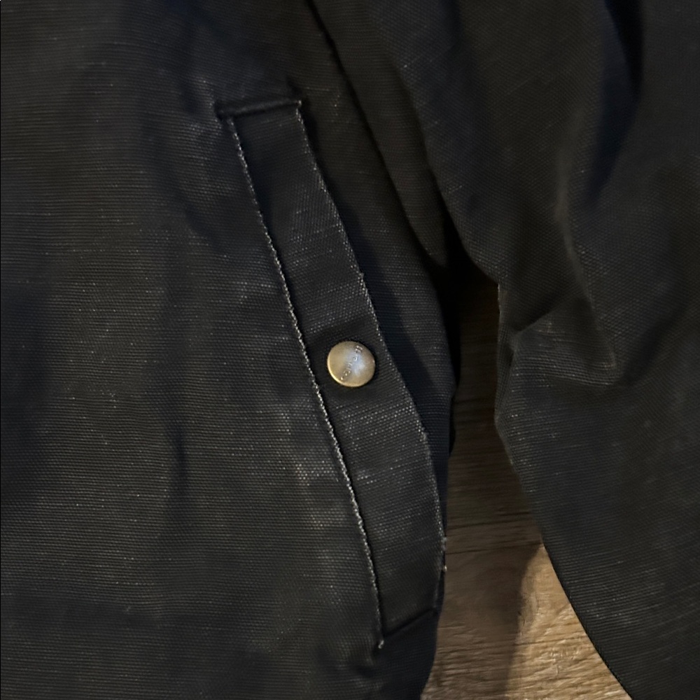 Carhartt Men's Black Bomber Jacket with Red Lining - Picture 3 of 7